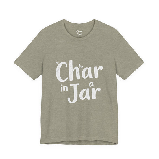 Char in a Jar™ Unisex Holiday T-Shirt | Winter Wonderland White Text