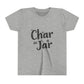 Char in a Jar™ Youth Holiday T-Shirt | Biochar Midnight Black Text