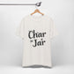 Char in a Jar™ Unisex Holiday T-Shirt | Biochar Midnight Black Text