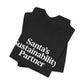 Santa’s Sustainability Partner™ Unisex Holiday T-Shirt | Winter Wonderland White Text