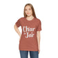 Char in a Jar™ Unisex Holiday T-Shirt | Winter Wonderland White Text