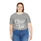 Char in a Jar™ Unisex Holiday T-Shirt | Winter Wonderland White Text