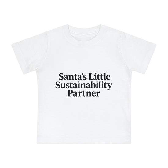 "Santa’s Little Sustainability Partner" Christmas Baby Shirt | Char in a Jar