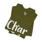 Char in a Jar™ Unisex Holiday T-Shirt | Winter Wonderland White Text