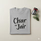 Char in a Jar™ Unisex Holiday T-Shirt | Biochar Midnight Black Text