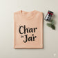 Char in a Jar™ Unisex Holiday T-Shirt | Biochar Midnight Black Text