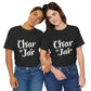 Char in a Jar™ Unisex Holiday T-Shirt | Winter Wonderland White Text