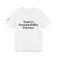 Santa’s Sustainability Partner™ Unisex Holiday T-Shirt | Biochar Midnight Black Text