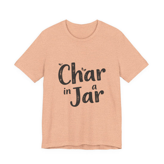 Char in a Jar™ Unisex Holiday T-Shirt | Biochar Midnight Black Text