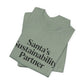 Santa’s Sustainability Partner™ Unisex Holiday T-Shirt | Biochar Midnight Black Text