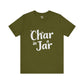 Char in a Jar™ Unisex Holiday T-Shirt | Winter Wonderland White Text