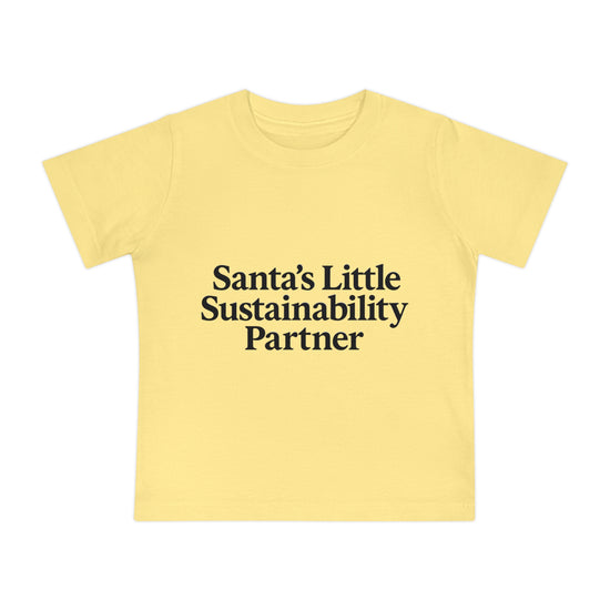 "Santa’s Little Sustainability Partner" Christmas Baby Shirt | Char in a Jar