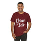 Char in a Jar™ Unisex Holiday T-Shirt | Winter Wonderland White Text
