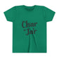 Char in a Jar™ Youth Holiday T-Shirt | Biochar Midnight Black Text