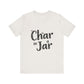 Char in a Jar™ Unisex Holiday T-Shirt | Biochar Midnight Black Text
