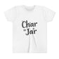 Char in a Jar™ Youth Holiday T-Shirt | Biochar Midnight Black Text