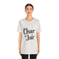 Char in a Jar™ Unisex Holiday T-Shirt | Biochar Midnight Black Text