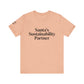 Santa’s Sustainability Partner™ Unisex Holiday T-Shirt | Biochar Midnight Black Text
