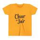 Char in a Jar™ Youth Holiday T-Shirt | Biochar Midnight Black Text
