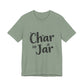 Char in a Jar™ Unisex Holiday T-Shirt | Biochar Midnight Black Text